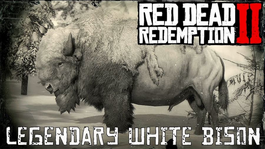 Top legendary animal rdr2 white bison